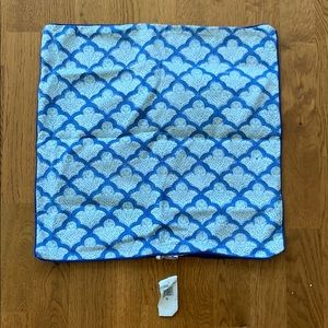 Roberta Roller Rabbit Blue and White Accent Pillow